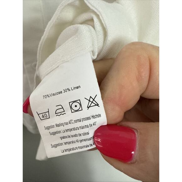 COOFANDY Cuban Men's Short Sleeve Shirt Rayon/ Linen Blend Button Down size XL - Picture 4 of 8